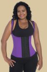 Thick straps latex vest Amazonita
