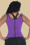 Thick straps latex vest Amazonita
