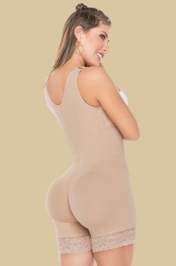 SHORT SLEEVE GIRDLE WITH INTERNAL BUTT LIFTER 233-C