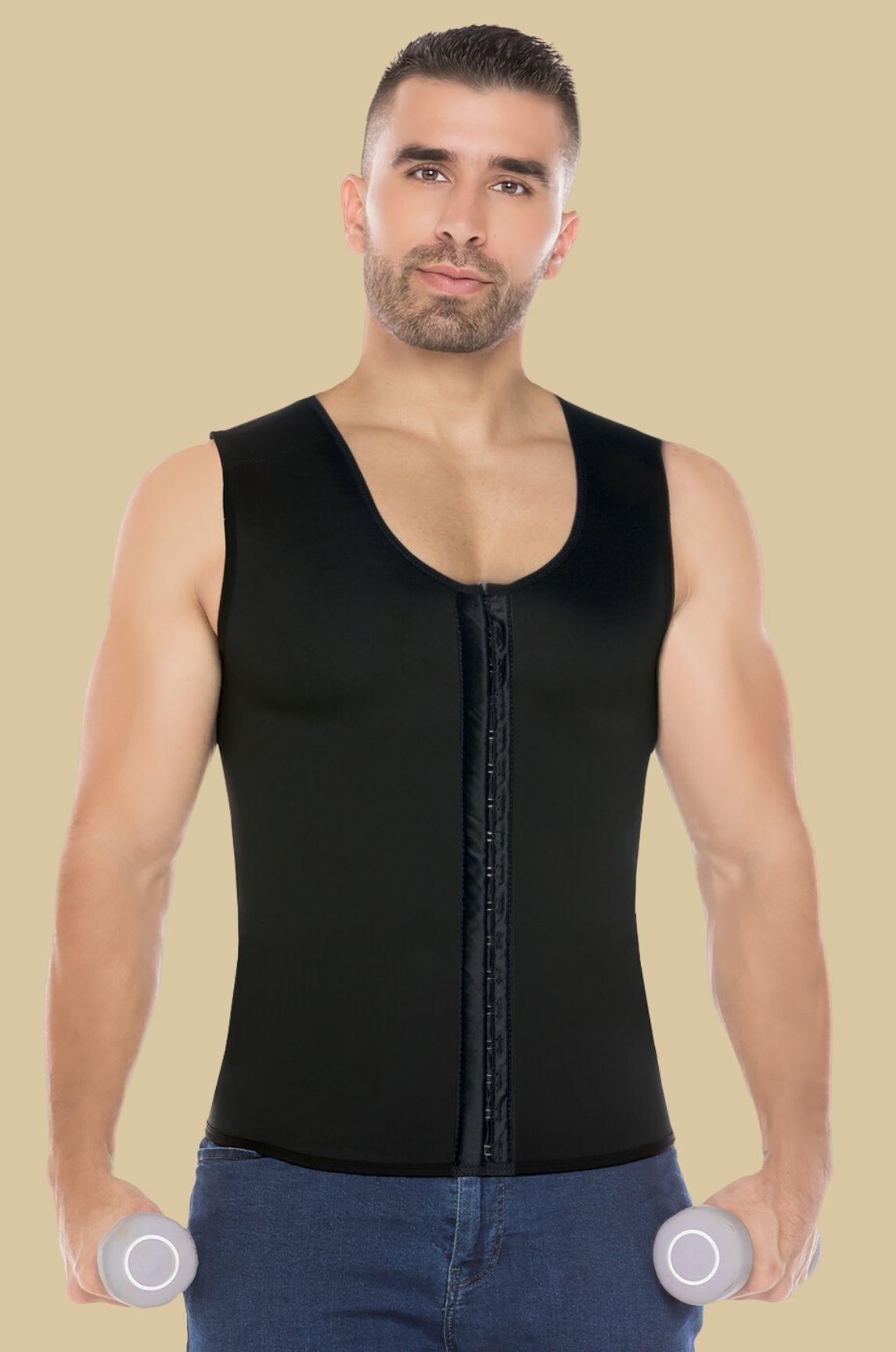 MEN'S NEOPRENE VEST WITH CLOSURE 677-S
